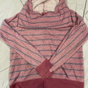 Red Striped Sweatshirt